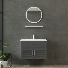 Minar Banyo Dolabı 85Cm As2K1Ç+1Ya1R+Etj Beyaz