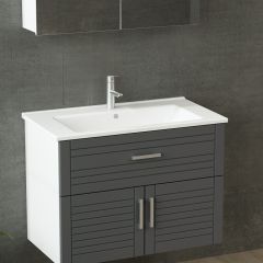 Minar Banyo Dolabı 85Cm As2K1Ç+2K2A+Etj Beyaz