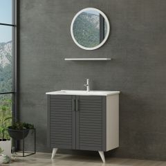 Minar Banyo Dolabı 85Cm Ay2K+1Ya1R+Etj Beyaz