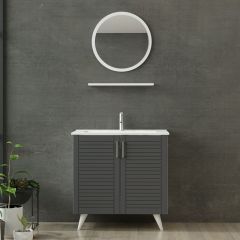Minar Banyo Dolabı 85Cm Ay2K+1Ya1R+Etj Beyaz