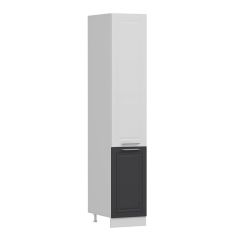 MİNAR 45 CM MUTFAK BOY DOLABI BEYAZ ANTRASİT D45-MCBA1