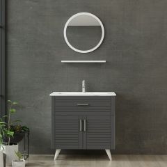 Minar Banyo Dolabı 85Cm Ay2K1Ç+1Ya1R+Etj Beyaz