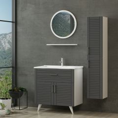 Minar Banyo Dolabı 85Cm Ay2K1Ç+1Ya1R+Etj+Boy Beyaz