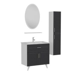 Minar Banyo Dolabı 85Cm Ay2K1Ç+1Ea1R+Etj+Boy Beyaz