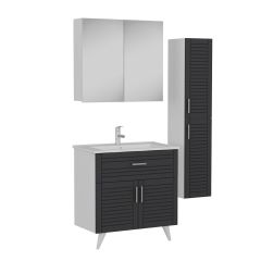 Minar Banyo Dolabı 100Cm Ay2K1Ç+2K2A+Etj+Boy Beyaz