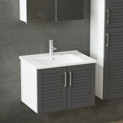 Minar Banyo Dolabı 65Cm As2K+2K2A+Etj+Boy Beyaz