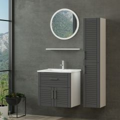 Minar Banyo Dolabı 65Cm As2K1Ç+1Ya1R+Etj+Boy Beyaz