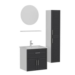 Minar Banyo Dolabı 65Cm As2K1Ç+1Ya1R+Etj+Boy Beyaz