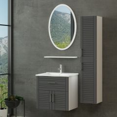 Minar Banyo Dolabı 65Cm As2K1Ç+1Ea1R+Etj+Boy Beyaz