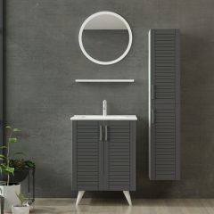 Minar Banyo Dolabı 65Cm Ay2K+1Ya1R+Etj+Boy Beyaz