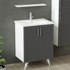 Minar Banyo Dolabı 65Cm Ay2K+1Ea1R+Etj+Boy Beyaz