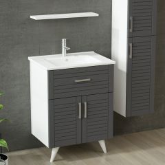 Minar Banyo Dolabı 65Cm Ay2K1Ç+1Ya1R+Etj+Boy Beyaz