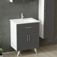 Minar Banyo Dolabı 65Cm Ay2K1Ç+2K2A+Etj+Boy Beyaz