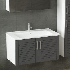 Minar Banyo Dolabı 85Cm As2K+2K2A+Etj+Boy Beyaz