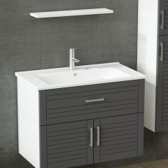 Minar Banyo Dolabı 85Cm As2K1Ç+1Ya1R+Etj+Boy Beyaz