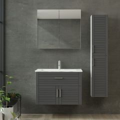 Minar Banyo Dolabı 85Cm As2K1Ç+2K2A+Etj+Boy Beyaz