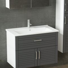 Minar Banyo Dolabı 85Cm As2K1Ç+2K2A+Etj+Boy Beyaz