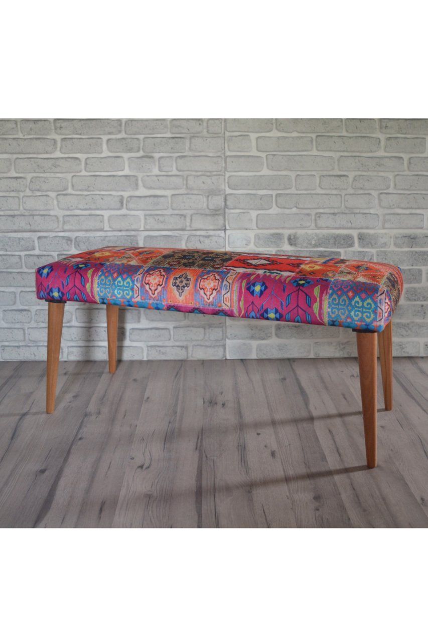 Cool Bench Turuncu Kilim Desenli