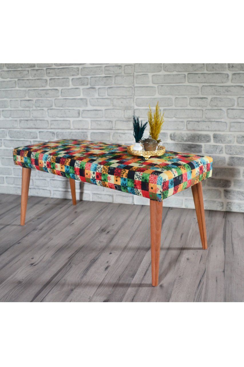 Cool Bench Yeşil Kare Desenli