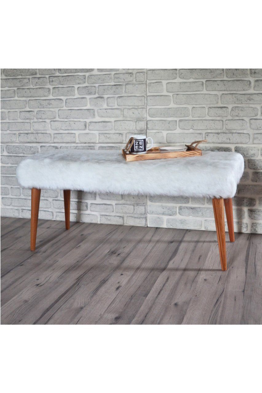 Cool Bench Beyaz Peluş