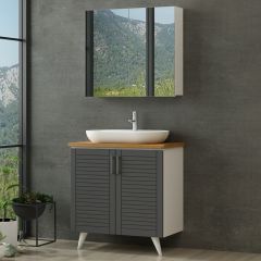 Minar Banyo Dolabı 100Cm Ay2K+2K2A+Tzg Beyaz