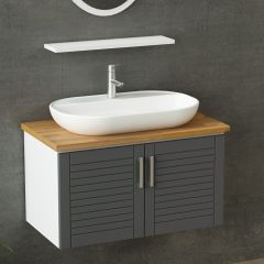 Minar Banyo Dolabı 85Cm As2K+1Ea1R+Tzg Beyaz