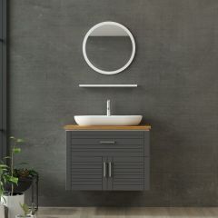 Minar Banyo Dolabı 85Cm As2K1Ç+1Ya1R+Tzg Beyaz