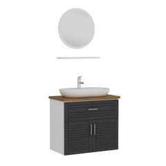 Minar Banyo Dolabı 85Cm As2K1Ç+1Ya1R+Tzg Beyaz