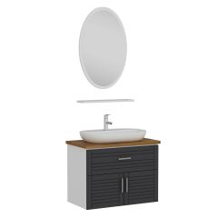 Minar Banyo Dolabı 85Cm As2K1Ç+1Ea1R+Tzg Beyaz