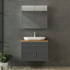 Minar Banyo Dolabı 85Cm As2K1Ç+2K2A+Tzg Beyaz