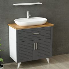 Minar Banyo Dolabı 85Cm Ay2K1Ç+1Ya1R+Tzg Beyaz