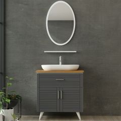 Minar Banyo Dolabı 85Cm Ay2K1Ç+1Ea1R+Tzg Beyaz
