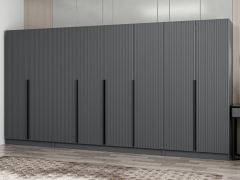 Kale Plus 8 Mebran Kapaklı 2Ç Dolap Antrasit Mebran