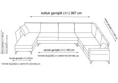 İola Dinlenme+3+Köşe+3 Köşe Takımı Bej