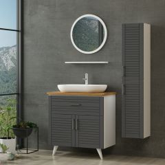 Minar Banyo Dolabı 100Cm Ay2K1Ç+1Ya1R+Tzg+Boy Beyaz