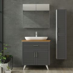 Minar Banyo Dolabı 100Cm Ay2K1Ç+2K2A+Tzg+Boy Beyaz