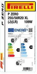 Pirelli 255/50R20 109W Xl J (Lr  Pzero C-B-72   Lastiği (Üretim Yılı: 2023)