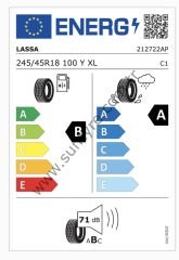 Lassa 245/45R18 100Y Xl Revola B-A-71 Elt Yaz Oto Lastiği (Üretim Yılı: 2024)