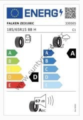 Falken 185/65R15 88H Ziex Ze310 D-A-67 Yaz Oto Lastiği (Üretim Yılı: 2024)