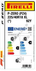 PRL.225/40R18 92Y XL (*) S.C. P-ZERO (PZ4) (C-A-69) PİRELLİ Lastiği (2024)