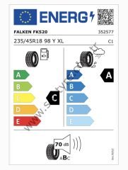 Falken 235/45R18 98Y Azenıs Fk520 C-A-70 Yaz Oto Lastiği (Üretim Yılı: 2024)