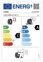 Lassa 195/50R15 82V Revola Elt C-A-71 Yaz Oto Lastiği (Üretim Yılı: 2025)
