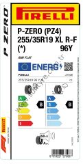 Pirelli 255/35R19 96Y Xl R-F * L.S. P-Zero Pz4 B-B-68 Yaz Oto Lastiği Üretim Tarihi 2024