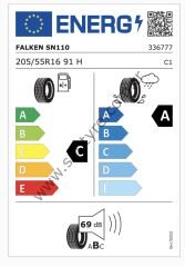 Falken 205/55R16 91H Sn110 C-A-69 Yaz Oto Lastiği (Üretim Yılı: 2024)