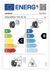 Laufenn 225/45R17 94W Xl Lh71 G Fit 4S C-B-72 4 Mevsim Oto Lastiği (Üretim Yılı: 2023)