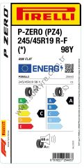 Pirelli 245/45R19 98Y Rof L.S Pz4 P-Zero * C-A-68 Yaz Oto Lastiği (Üretim Yılı: 2025)