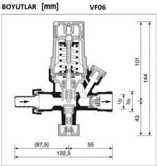 VF06-1/2A Honeywell Otomatik Kazan Doldurma Vanası