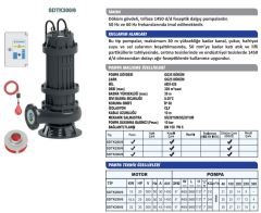 Sumak SDTK 300/6 Foseptik Pompası Yüksek Debili 30 HP