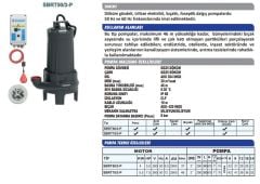 Sumak SBRT 75/2-P Özel Bıçaklı Foseptik Pompası 7.5 HP