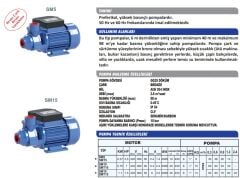 Sumak SM15 Periferik Pompa 1.5 HP